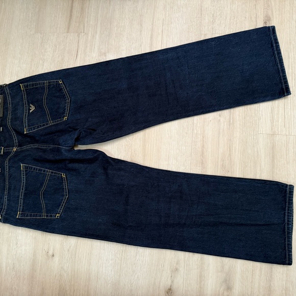 Men's Authentic Armani Jeans jeans grey dark blue regular fit size 36 length 30 - Picture 5 of 6
